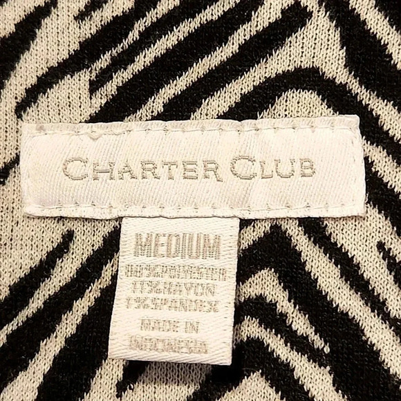 Charter Club Zebra Print Blazer Jacket – Size Medium - Picture 5 of 7